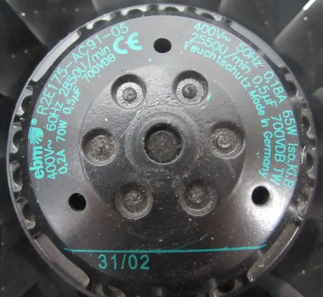 Produktfoto 1 von Ebm R2E175-AC91-05 400V 60Hz 285U/min 0,2A 70w 0,5µF 700VDB TOP ZUSTAND