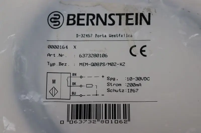 Produktfoto 1 von Bernstein MEM-Q08PS/M02-K2 6373280106 UNUSED & OVP