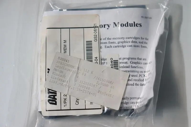 DATAMAX 1/PK 2 MEG FLASH 8/16BIT MEM M DPO78-2166-04 GS2-06121 UNUSED & OVP