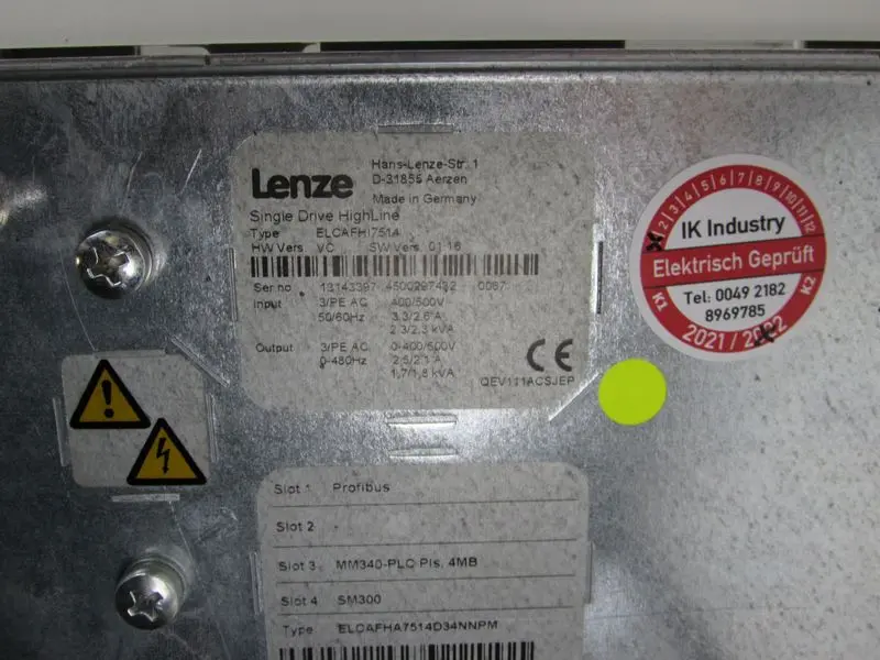 Produktfoto 1 von Lenze Single Drive HighLine ELCAFHI7514 LCU Grundgerät TESTED TOP ZUSTAND