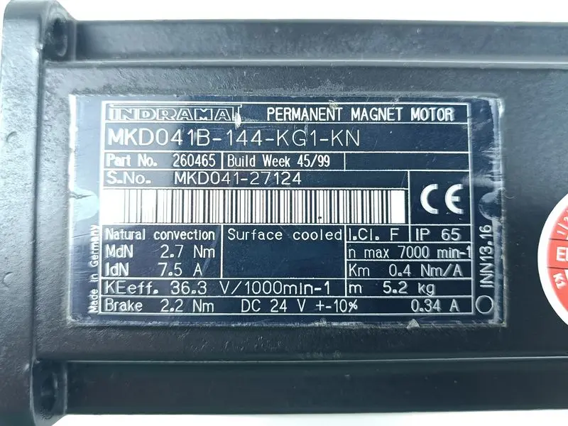 Produktfoto 1 von Indramat Servomotor MKD041B-144-KG1-KN max.7000 min TESTED & TOP ZUSTAND