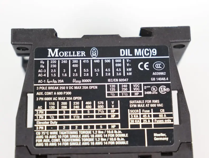 Produktfoto 1 von Moeller DIL M(C)9 Leistungs Schütz TOP ZUSTAND