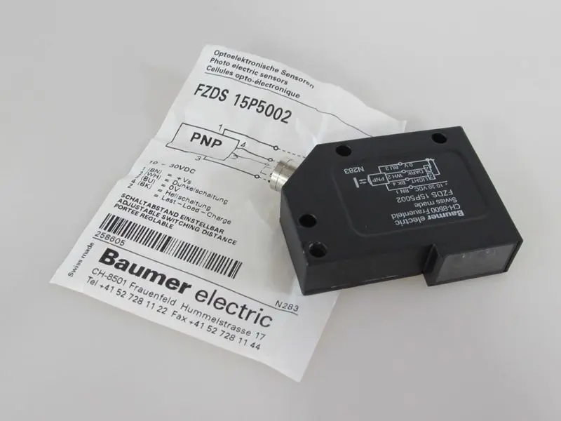 Produktfoto 1 von Baumer FZDS 15P5002 Optoelektronische Sensoren UNUSED