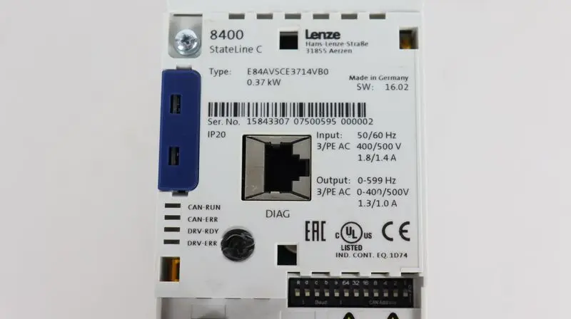Produktfoto 1 von Lenze 8400 Stateline C E84AVSCE3714VB0 0,37kw 400V NEUWERTIG TESTED