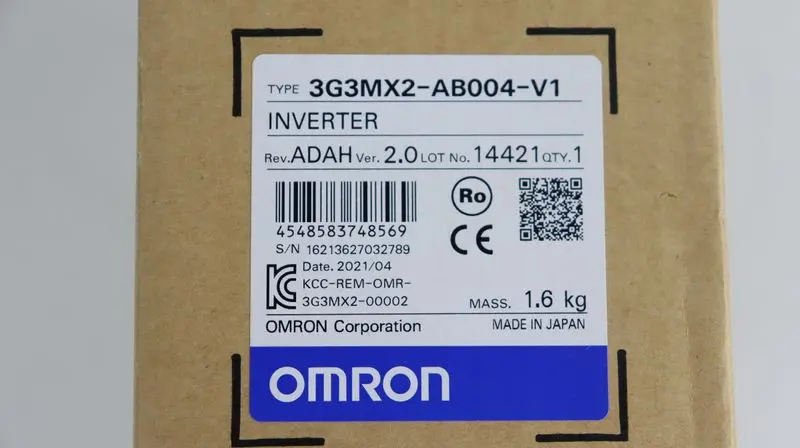 Produktfoto 1 von Omron Inverter 3G3MX2-AB004-V1 Rev. ADAH Ver. 2.0 TESTED & UNUSED & OVP