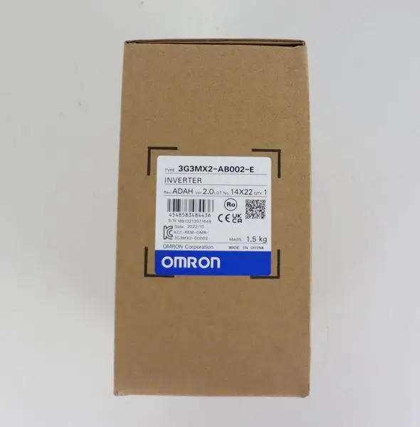 Produktfoto 1 von Omron Inverter Frequenzumrichter 3G3MX2-AB002-E Ver.2.0 TESTED & UNUSED & OVP