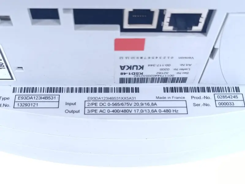 Produktfoto 1 von KUKA ServoDrive KSD1-48 E93DA123I4B531 00-117-344 E93DA123I4B531XX5A31 NEUWERTIG