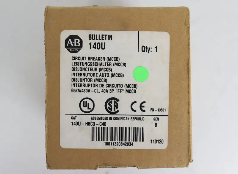Produktfoto 1 von Allen Bradley BULLETIN 140 U Circuit Breaker 140U-H6C3-C40 NEUWERTIG & OVP