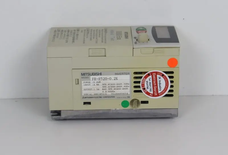 Produktfoto 1 von Mitsubishi FR-E520-0.2K Frequenzumrichter 0,2kW 230V Inverter TESTED