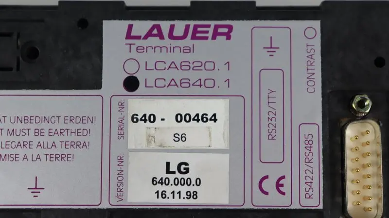 Produktfoto 1 von LAUER SYSTEME LCA620.1 Bedienterminal TOP ZUSTAND