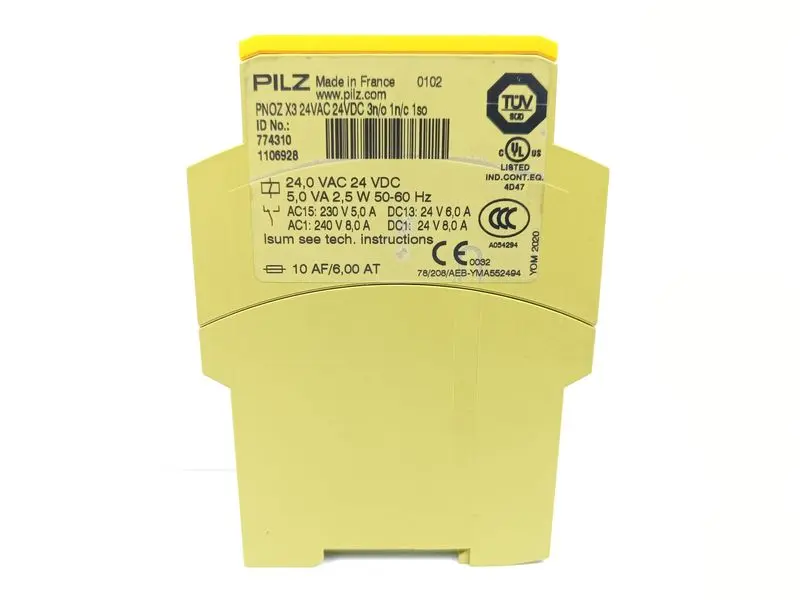 Produktfoto 1 von PILZ PNOZ X3 24VAC 24VDC 3n/o 1n/c 1so ID-No.: 774310 TESTED & TOP ZUSTAND