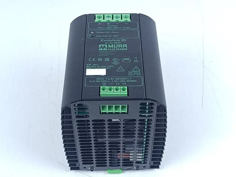 Produktfoto 1 von MURR Elektronik 85002 Evolution 20 Power Supply 20A 24VDC TESTED & NEUWERTIG