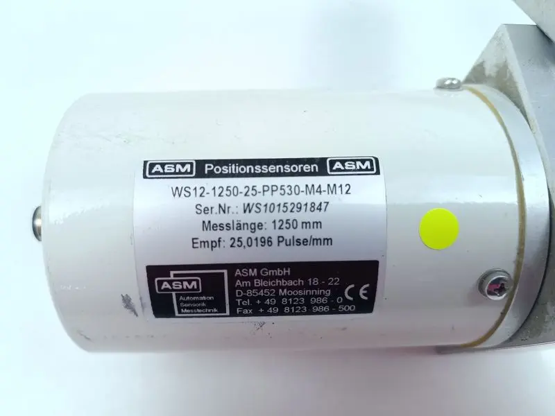 Produktfoto 1 von ASM Positionssensoren WS12-1250-25-PP530-M4-M12 ML: 1250mm TOP ZUSTAND