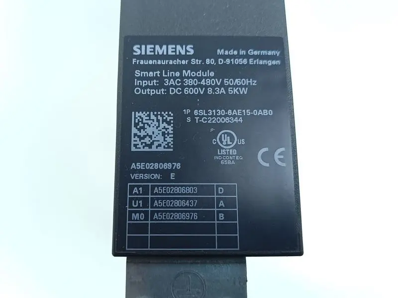 Produktfoto 1 von Siemens Smart Line Module 5kw 6SL3130-6AE15-0AB0 VER. E TESTED TOP ZUSTAND