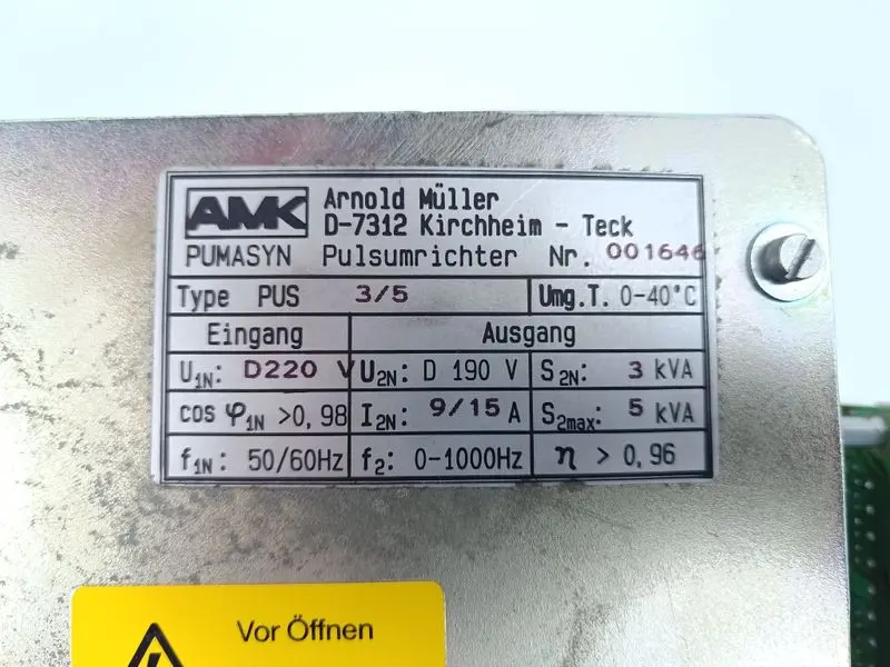 Produktfoto 1 von AMK PUMASYN PUS 3/5 Pulsumrichter TOP ZUSTAND
