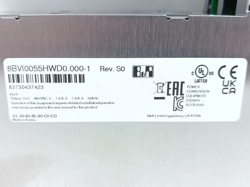Produktfoto 1 von B&R ACOPOS MULTI I0055D Servo Drive 8BVI0055HWD0.000-1 Rev. S0 UNUSED & OVP