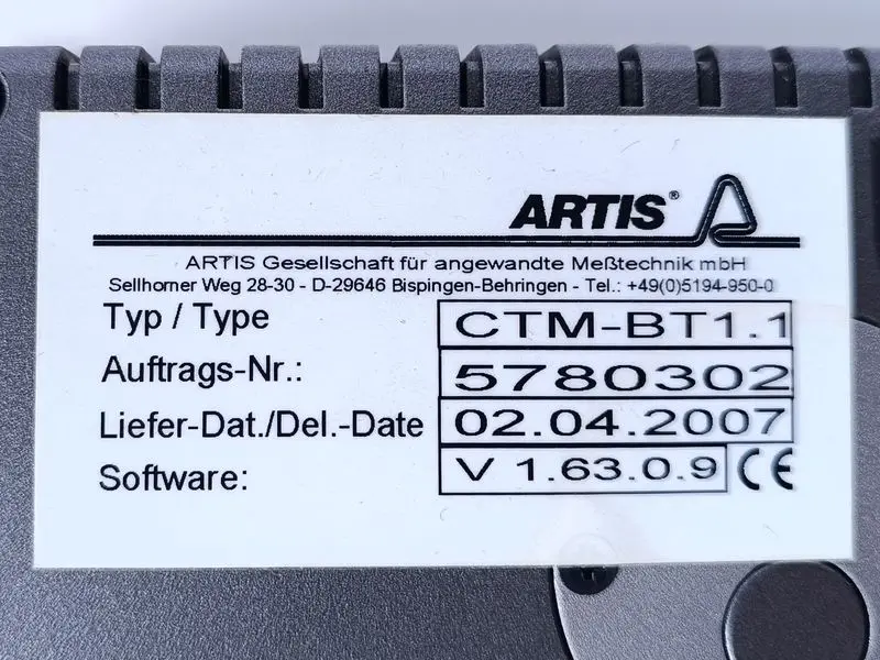 Produktfoto 1 von ARTIS CTM-BT1.1 TPC-66SN-E2E TESTED & TOP ZUSTAND
