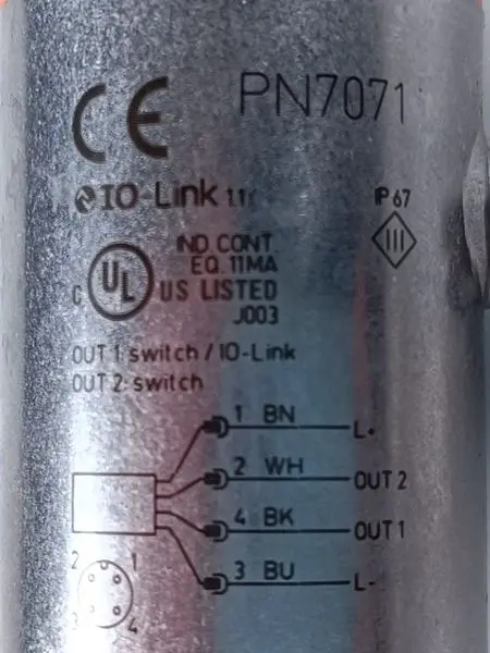 Produktfoto 1 von ifm electronic Drucksensor PN7071 PN-250-SER14-QFRKG/US/ /V TOP ZUSTAND