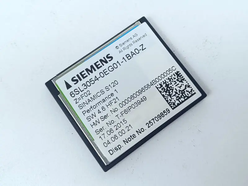 Produktfoto 1 von Siemens Sinamics S 120 6SL3054-0EG01-1BA0-Z Z=F02 2x Safety license NEUWERTIG