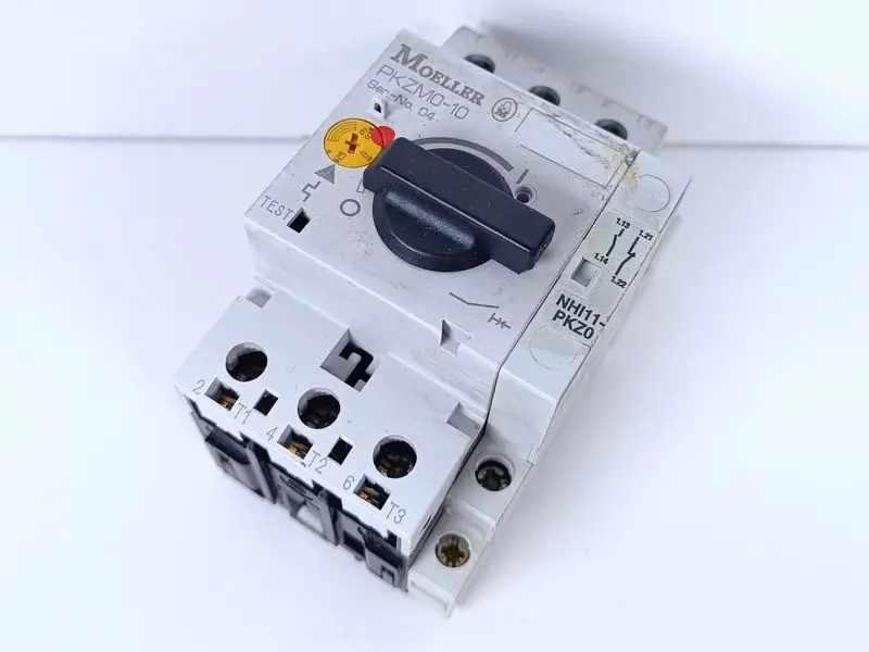 Produktfoto 1 von Moeller PKZM0-10 Motorenschutzschalter + NHI11-PKZ0 Hilfsschalter TOP ZUSTAND