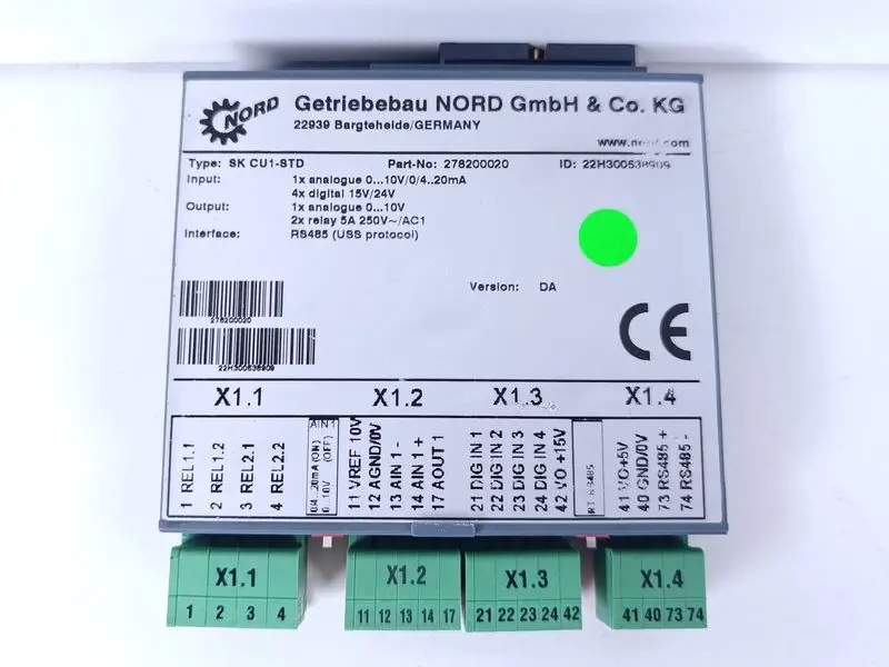 Produktfoto 1 von Getriebebau NORD SK CU1-STD Part-No: 278200020 NEUWERTIG