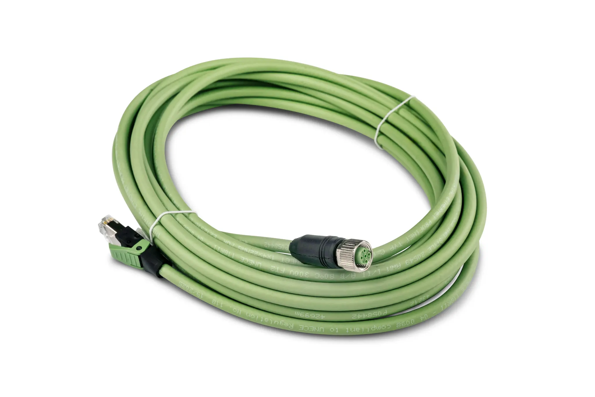 Produktfoto 1 von Ethernetkabel CAT5 M12-RJ45  8,0m PURgn