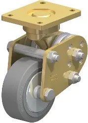 BPFE-ALEV 100K-SG-FA BLICKLE Schwerlast-Lenkrolle mit Polyurethan-Drehfedern