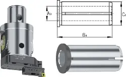 Produktfoto 1 von 224.016.004.037 Reduktionshülse Ø=16 4 x 37 mm SWISS