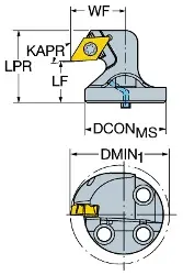 Produktfoto 1 von TRSLD13UCL25X SANDVIK Schneidkopf 570, TR