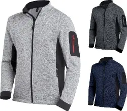 Produktfoto 1 von 79595-1220-XL Strick-Fleece-Jacke, Herren anthrazit/schwarz, Gr. XL FHB