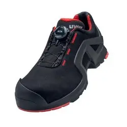 Produktfoto 1 von 6567144 UVEX Halbschuh 6567/1 BOA schw/rot S3 Gr.44 PUR-Sohle W10
