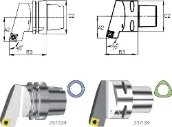 Produktfoto 1 von HA6.KSB.LBA.070 Klemmhalter 90/75° SSBC/L ISO12164-3 HSKT 63x 70 SWISS