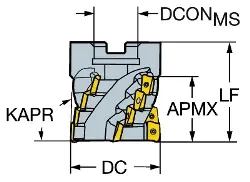 Produktfoto 1 von R390040Q1636M SANDVIK COROMILL 390 Walzenstirnfräser