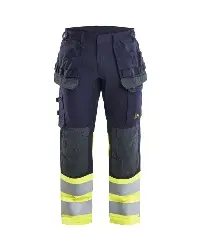 148715128933 Multinorm Arbeitshose inhärent mit Stretch Navy/ HighVis Gelb C44