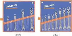 Produktfoto 1 von 3496 Geartech Ringknarren-Maul- Schlüssel-Sätze, flexibel