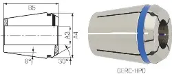 Produktfoto 1 von 13626012000 Spannzange GERC32-HPD Protect ISO15488-A 20,00mm FAHRION