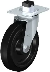 Produktfoto 1 von LE-POEV 200XKA-CS11 BLICKLE Stahlblech-Lenkrolle mit Anschraubplatte