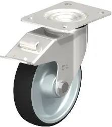 Produktfoto 1 von LEX-PATH 160XR-FI BLICKLE Edelstahl-Lenkrolle mit Anschraubplatte