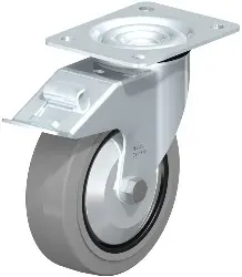 Produktfoto 1 von LE-POEV 160XK-FI-SG-FA BLICKLE Stahlblech-Lenkrolle mit Anschraubplatte