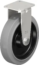 Produktfoto 1 von BX-POEV 200KD-1-SG BLICKLE Edelstahl-Bockrolle mit Anschraubplatte