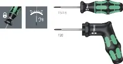 Produktfoto 1 von 05027931001 Drehmoment-Indikator TORX voreingestellt, (0,9 Nm) WERA