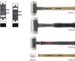 Produktfoto 1 von 3366.020 SUPERCRAFT-Nylonhammer mit Hickory-Stiel rückschlagfrei