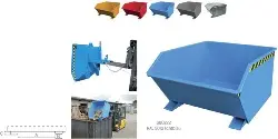 Produktfoto 1 von GU 300 O Kippbehälter, gelborange RAL 2000, Inhalt 300 l -BAUER-