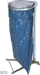 Produktfoto 1 von 10203 Müllsackständer, 1x120-l Sack, enzianblau, KS-Deckel schwarz