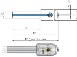 Produktfoto 1 von 30500299 Micro-Universal-Spannfutter zyl.Sch.,10x 70, 0,2-3,4mm WTE
