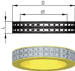 Produktfoto 1 von 216.055.075.016 Universal-Auswuchtring Ø55 Ø=55 mm SWISS
