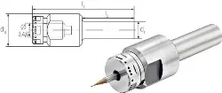 Produktfoto 1 von CM-AE-R016-046-12-A Schnelllaufspindel mini EX AIR TGE1312.16 CoolSpeed