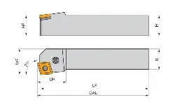 Produktfoto 1 von PCKNL 2525 M 12 PRAMET Klemmhalter