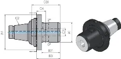 320150020 Weldon /WN-Adapter Quick Flex DIN6535/kurz, 50QF-20,00mm WTO