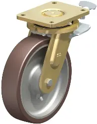 Produktfoto 1 von LS-GB 250K-ST-RI2 BLICKLE Stahlgeschweißte Schwerlast-Bockrolle mit Stahlfeder